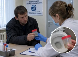 В Каменском районе водитель пытался обмануть врача, выдавая воду из унитаза за мочу